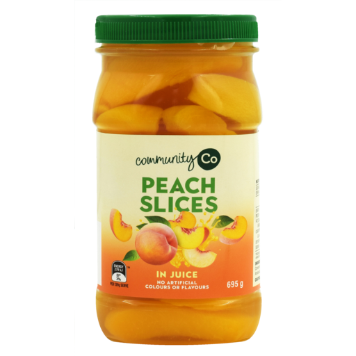 Community Co Sliced Peaches In Juice 695g