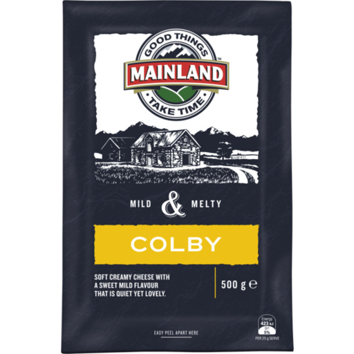 Mainland Colby Cheese Block 500g