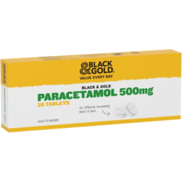 Black & Gold Paracetamol 20pk