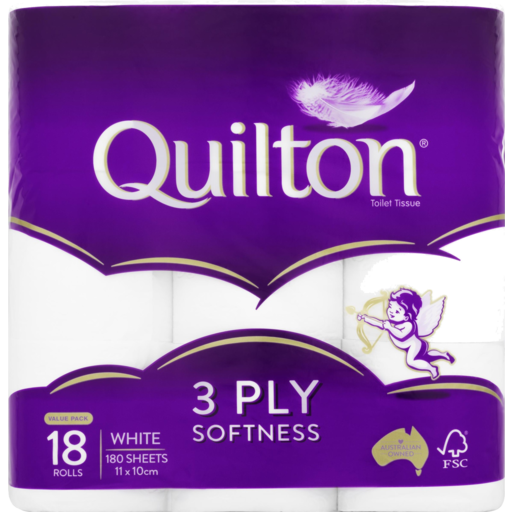 Quilton Toilet Tissue 3ply 18pk