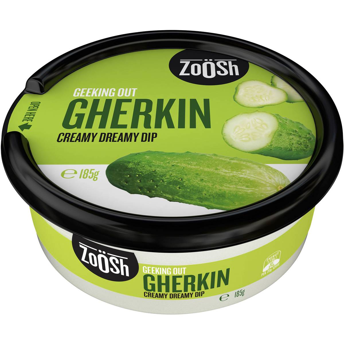 Zoosh Dip Gherkin 185g