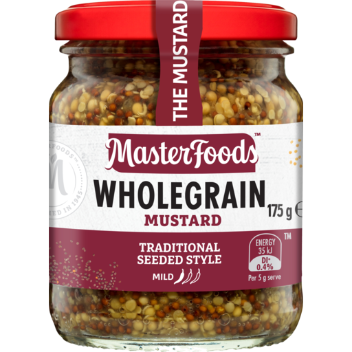 Masterfoods Mustard Wholegrain 175g