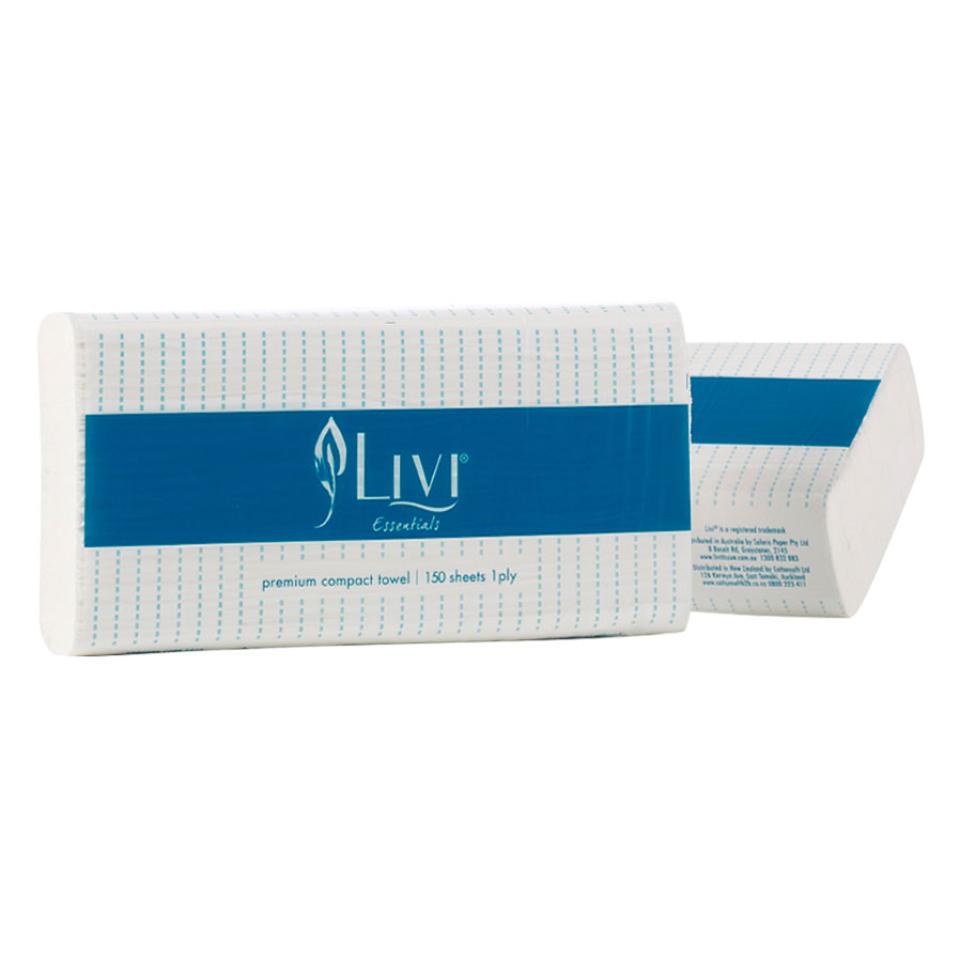 Livi Premium  Compact Towel Box 16 1 Ply 1416