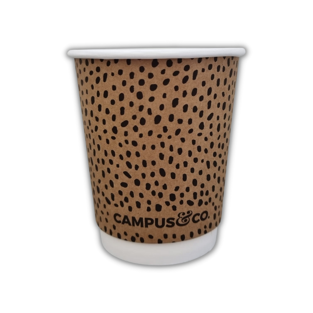 Campus&Co Coffee Cup Double Wall Abstract 8oz x 25pkt Cups Only