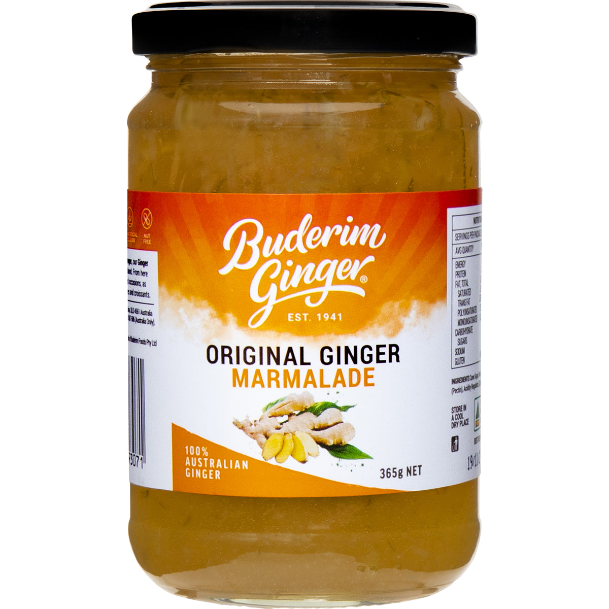 Buderim Original Ginger/Lemon/Lime  Marmalade 365g