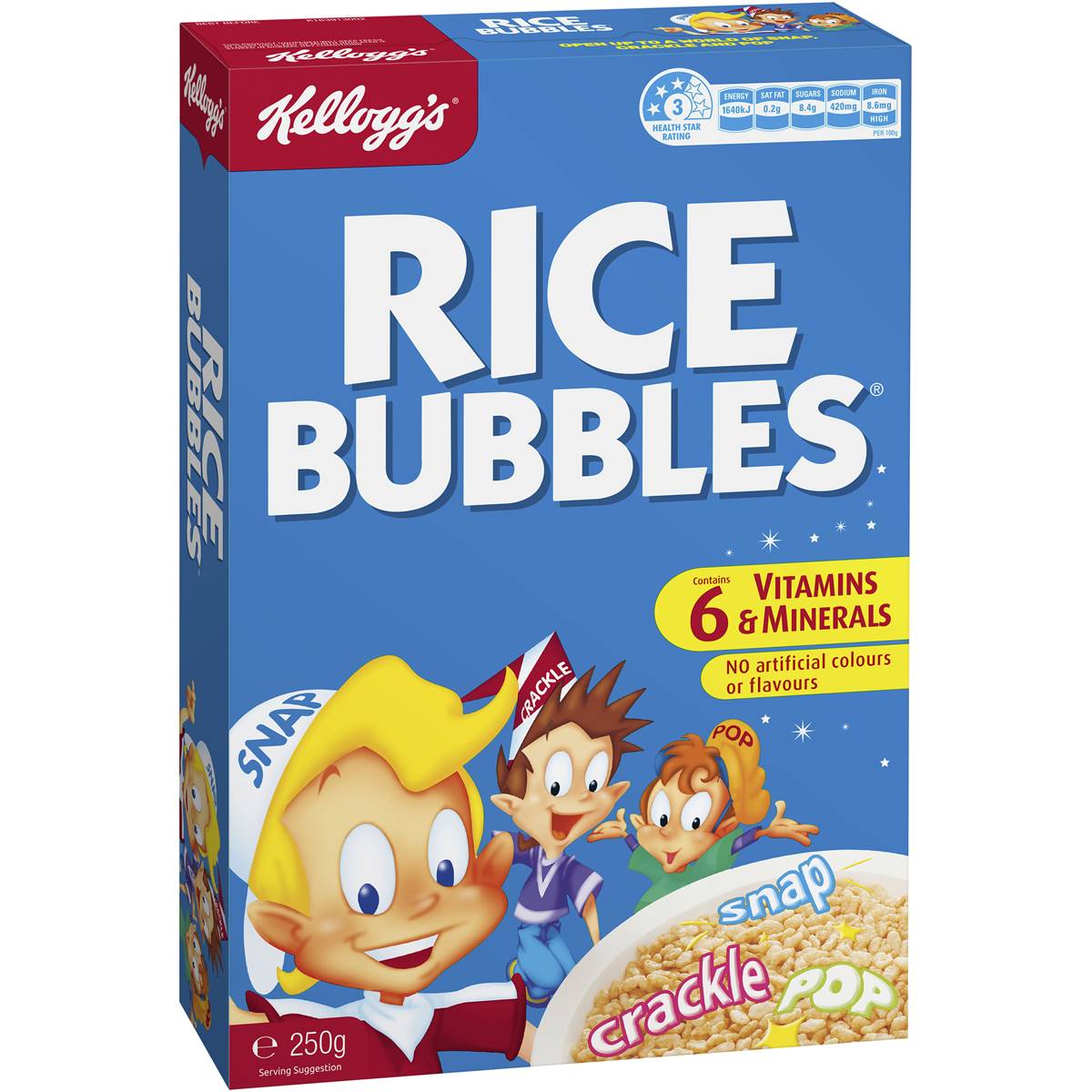 Kelloggs Rice Bubbles 250g