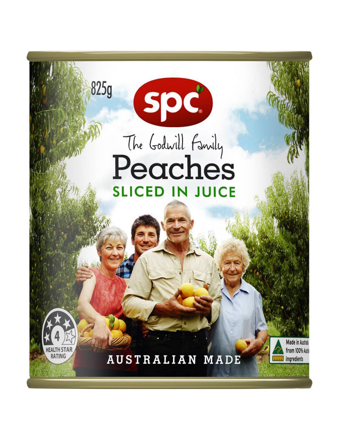 SPC Peach Slices in Juice 825g