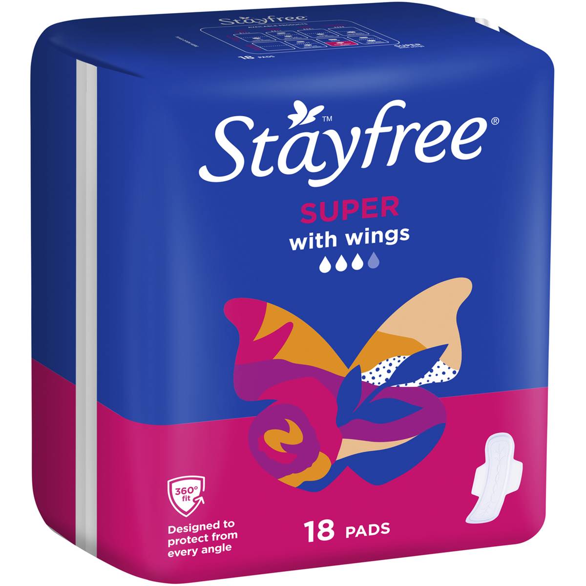 Stayfree Super Pads 18pk