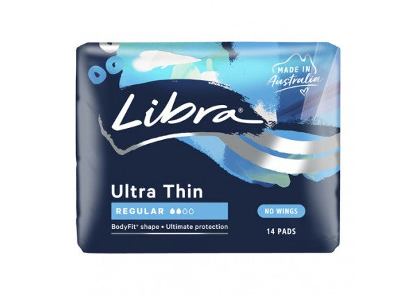 Libra Pads Ultra Thin Regular No Wings 14pk