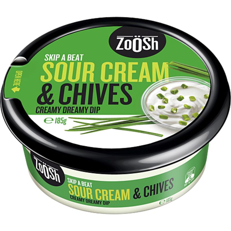 Zoosh Dip Sour Cream & Chive 185g