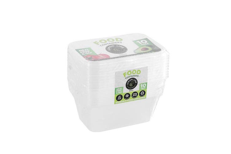 Lemon & Lime Disposable Food Containers 300ml 10pk