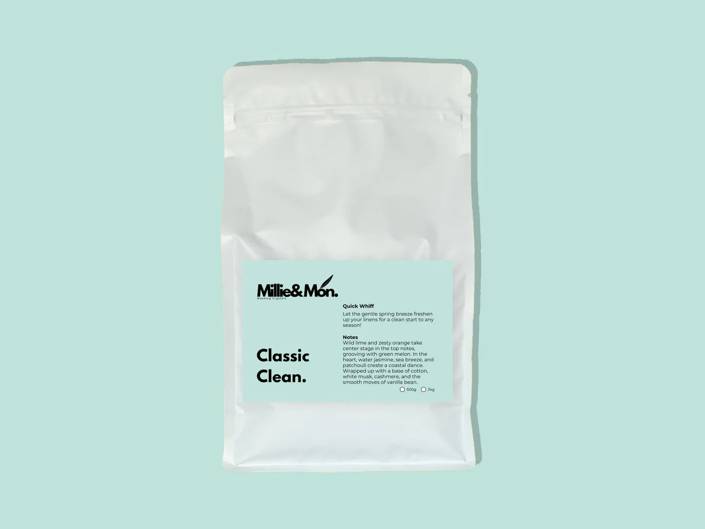 Millie & Mon Classic Clean Washing Crystals 500g