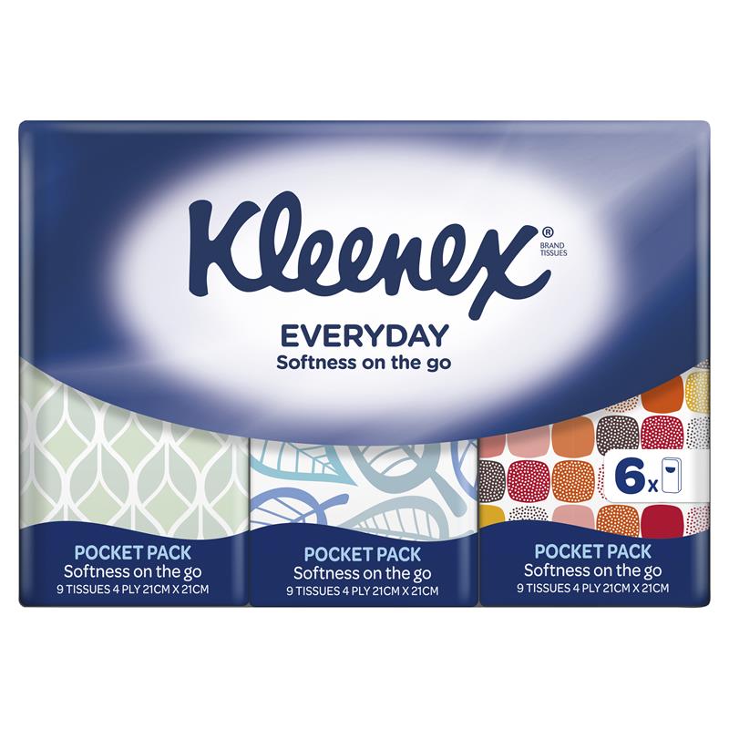 Kleenex Pocket Tissues 6pkt