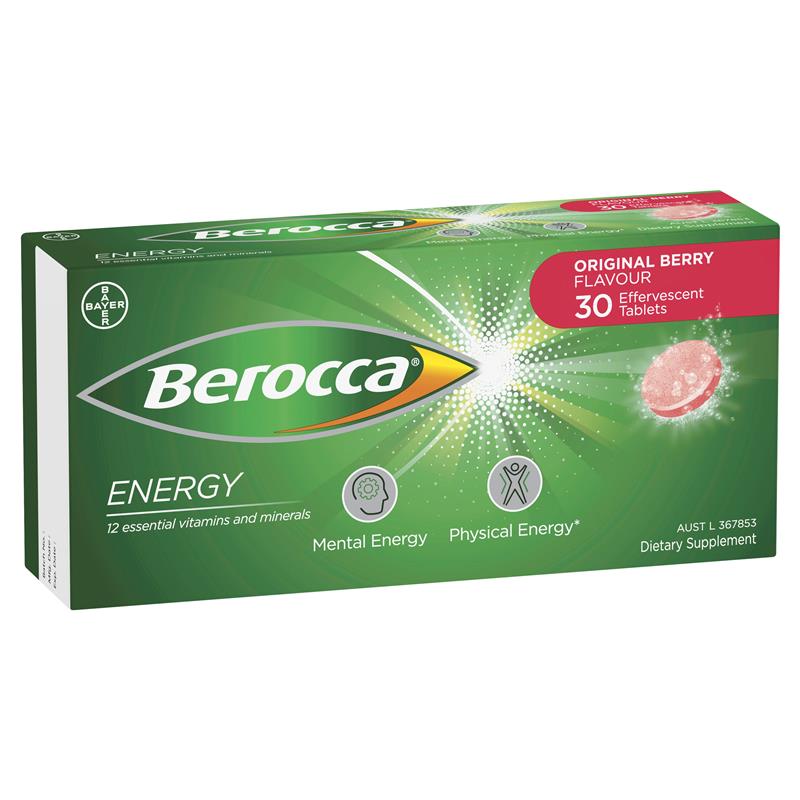 Berocca Original Berry Flavour 30pk