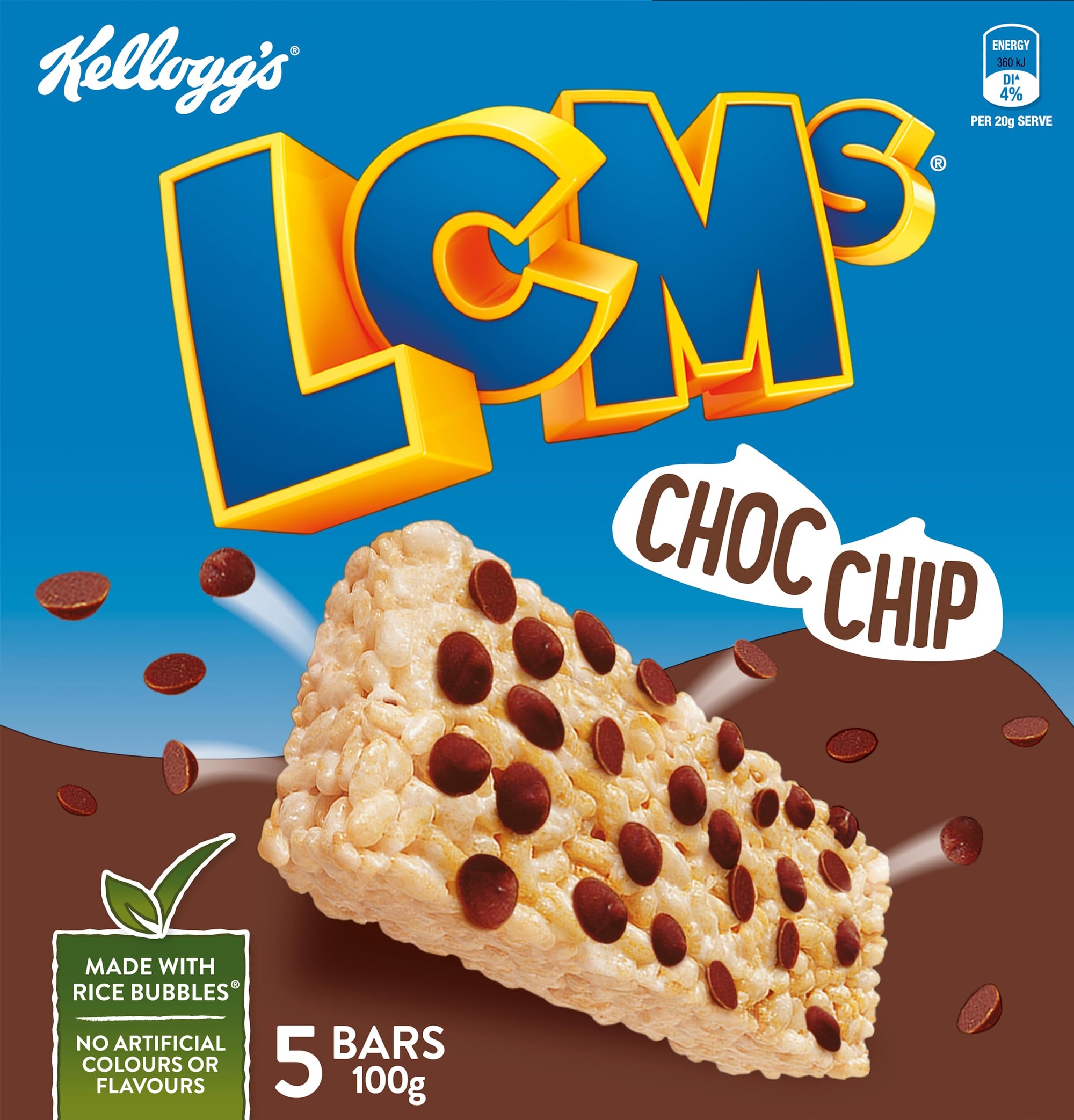 Kelloggs LCMs Choc Chip 5pk