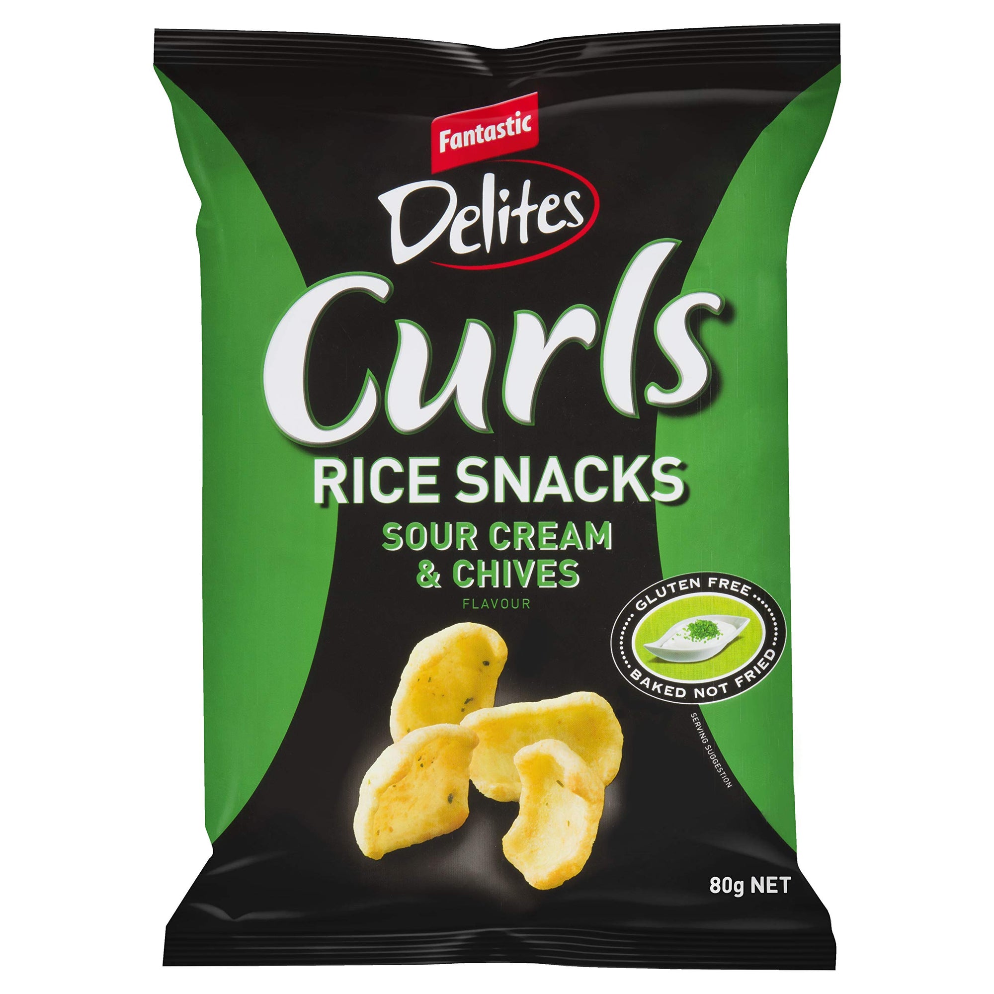 Fantastic Delites Curls Sour Cream & Chives 80g