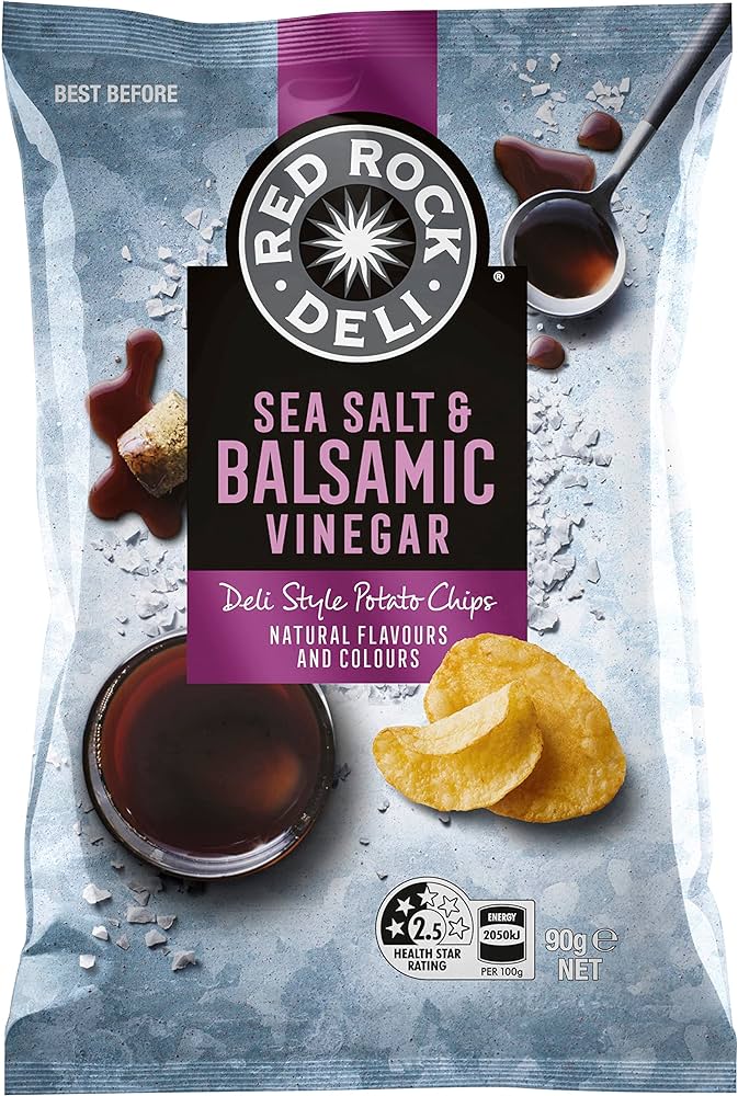 Red Rock Deli Chips Sea Salt & Balsamic Vinegar 165g