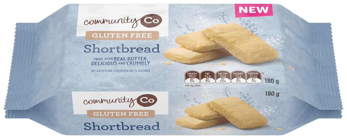 Community Co Biscuit GF Shortbread 180g