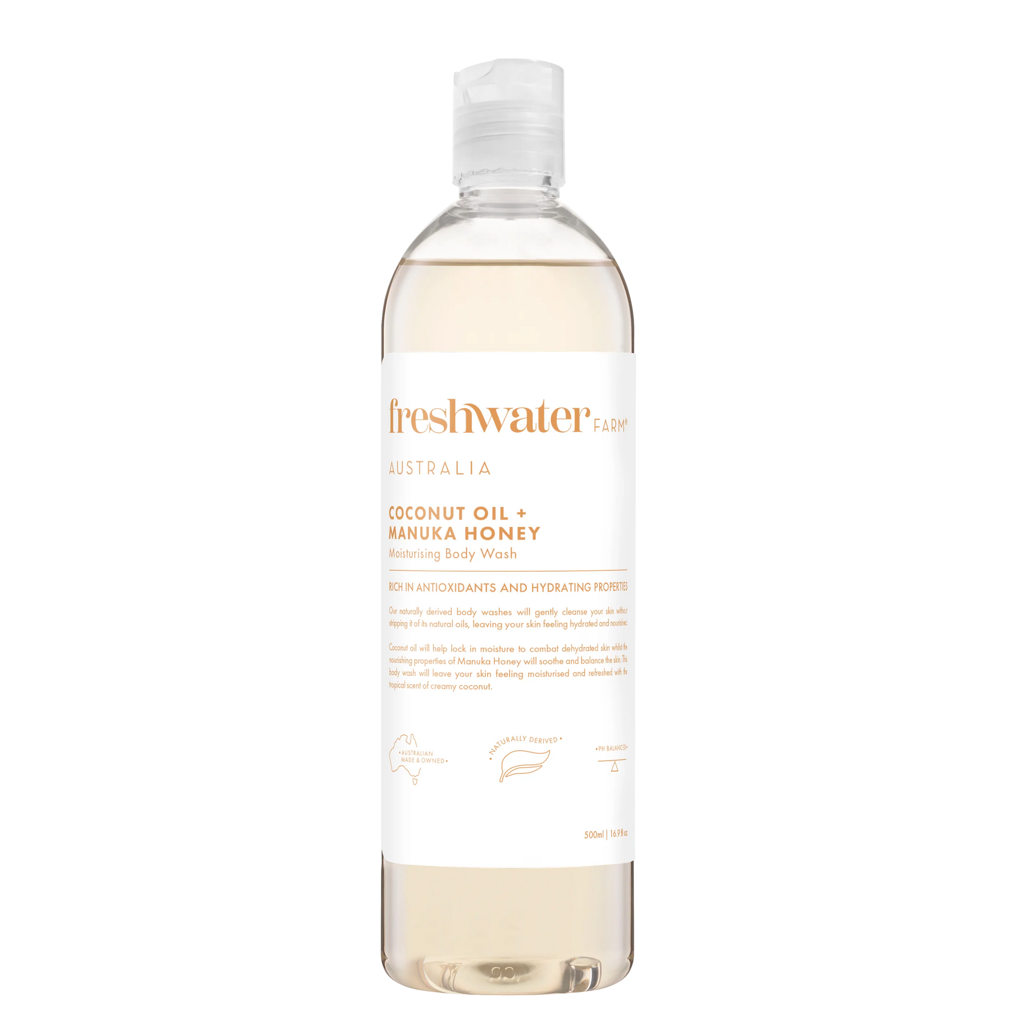 Freshwater Farm Coconut + Honey Body Wash 500ml