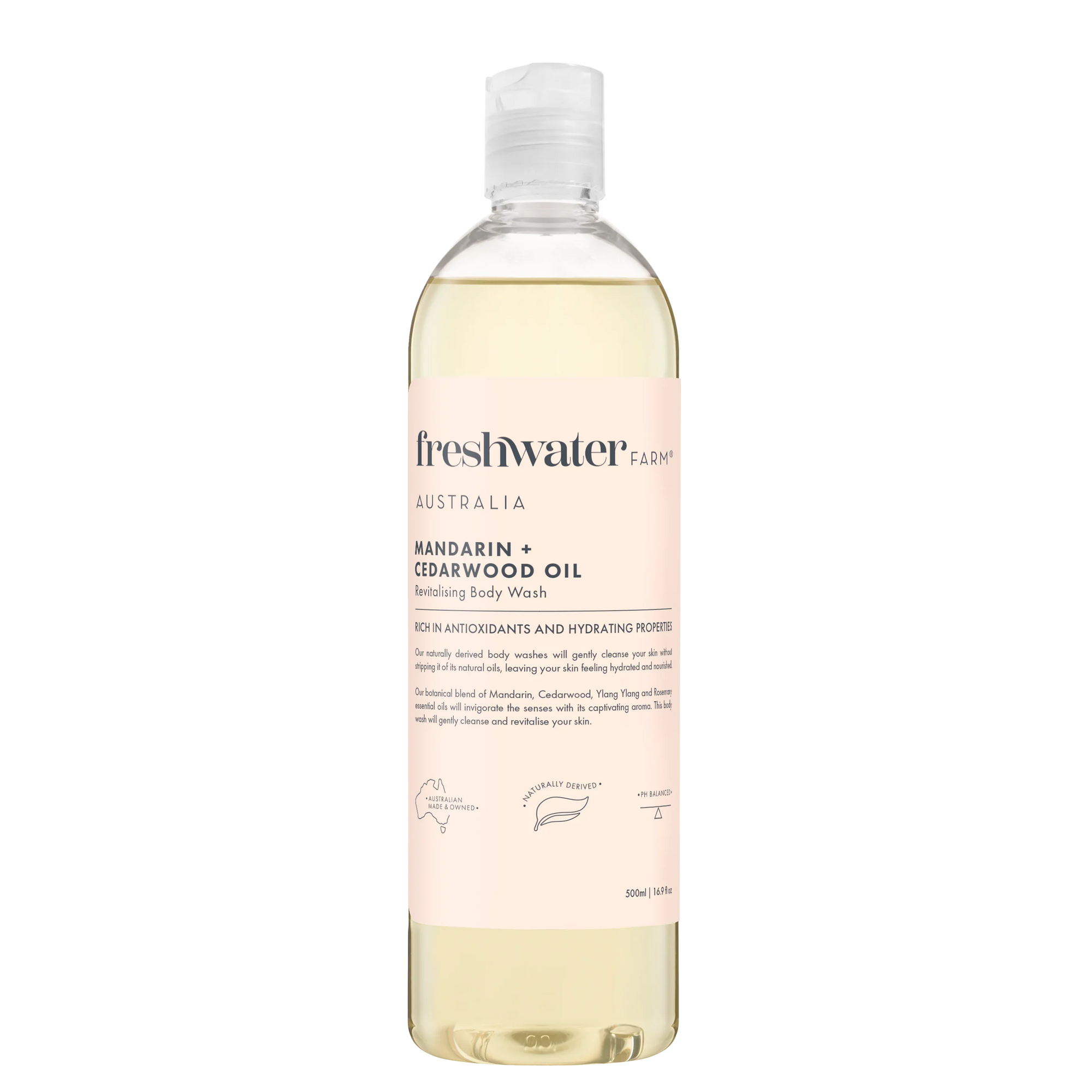 Freshwater Farm  Mandarin & Cedarwood Oil Body Wash 500ml