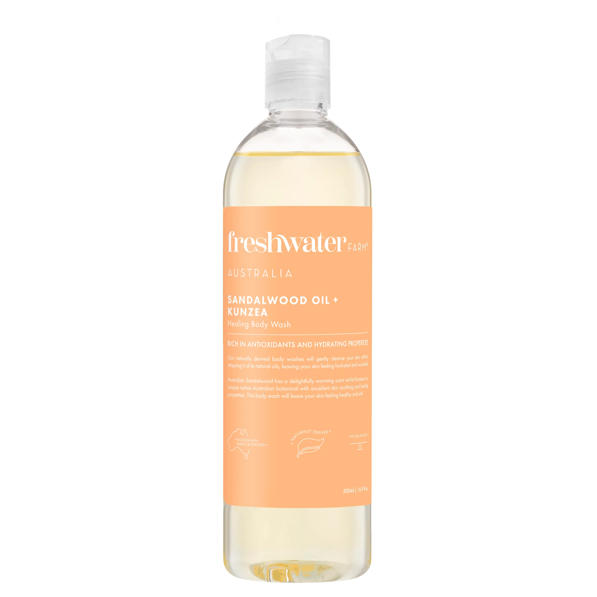 Freshwater Farm Kunzea & Sandalwood Body Wash 500ml