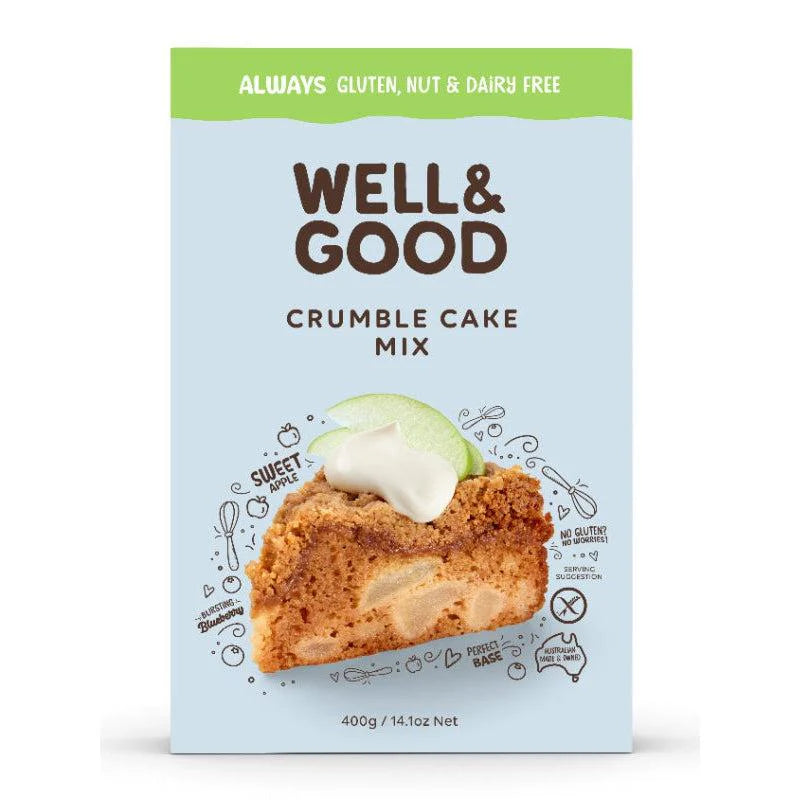 Well & Good Crumble Cake Mix GF 400g