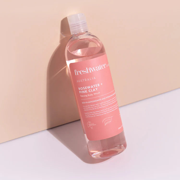 Freshwater Farm Rosewater & Pink Clay Body Wash 500ml