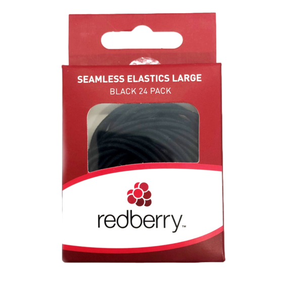 Redberry Elastics Large Black 24pk