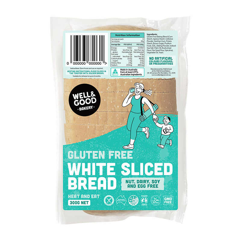 Well & Good White Sliced Bread GF 300g