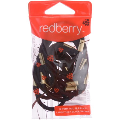 Redberry Elastics Small Black 30pk