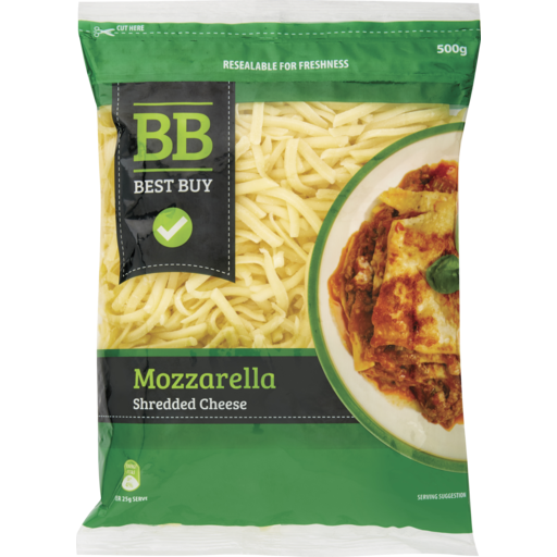 Best Buy Cheese Shredded Mozzarella 500g