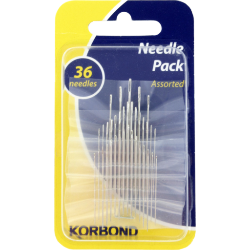 Korbond Needles Sewing 36 Assorted