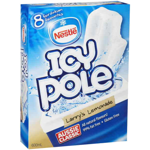 Peters Icy Pole Lemonade 8pk