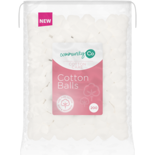 Community Co Cotton Balls 200pk