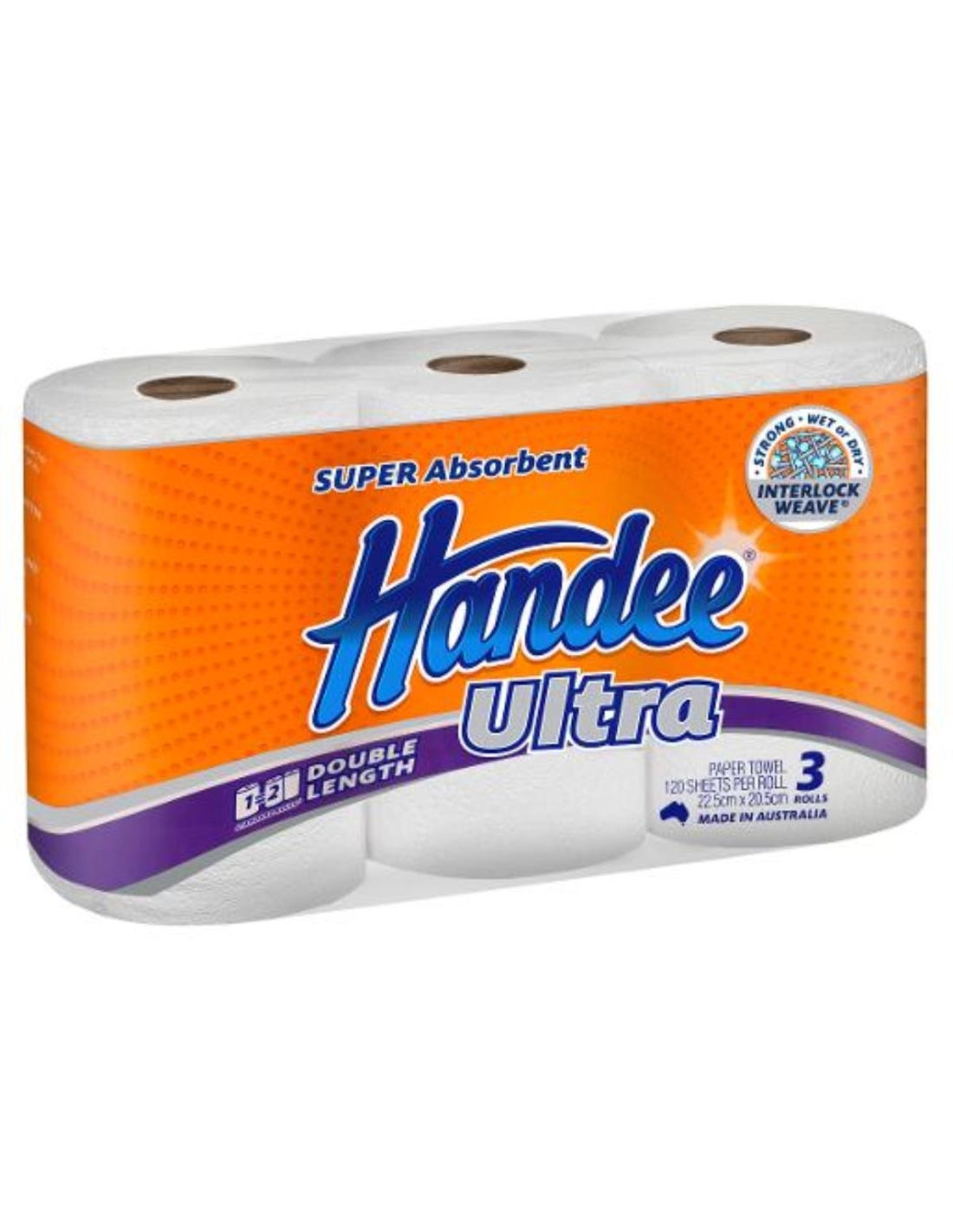 Handee Paper Towel 2Ply Double Roll 3pk