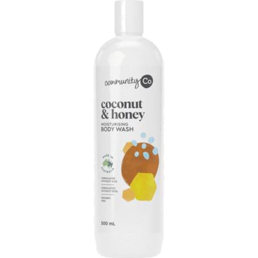 Community Co Body Wash Coconut & Honey 500ml