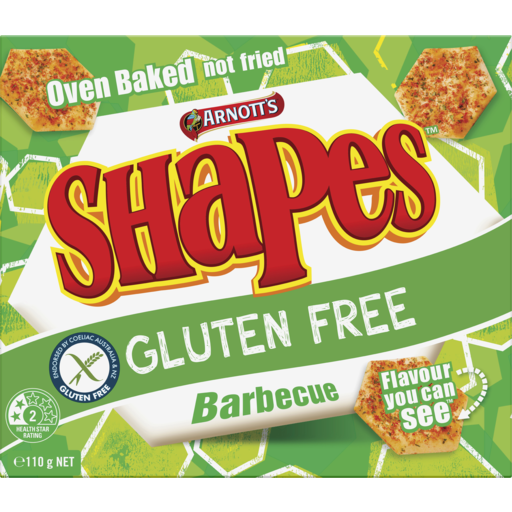 Arnotts BBQ Shapes Gluten Free 110g