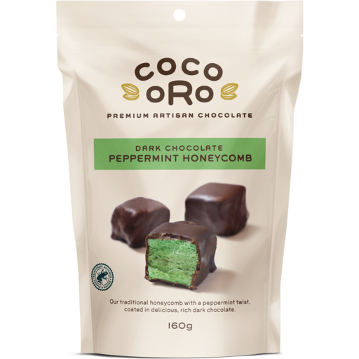 Coco Oro Honeycomb Dark Chocolate & Mint 160g