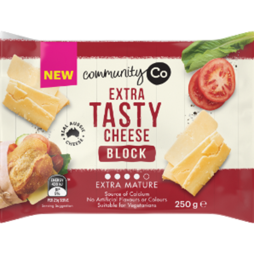 Community Co Cheese Block Extra Tasty 250g