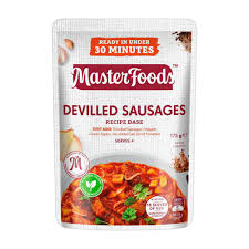 Masterfoods Recipe Base Devilled Sausages 175g