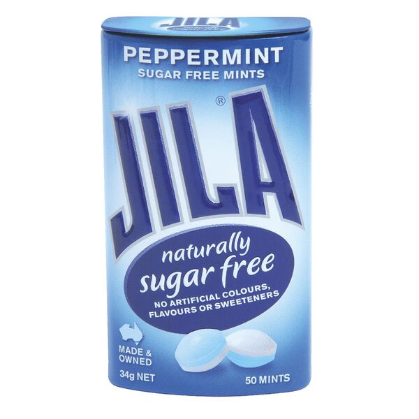 Jila Sugar Free Mints Peppermint 34g