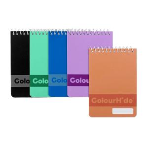 Colourhide Notebook Pocket 5pk 96pg