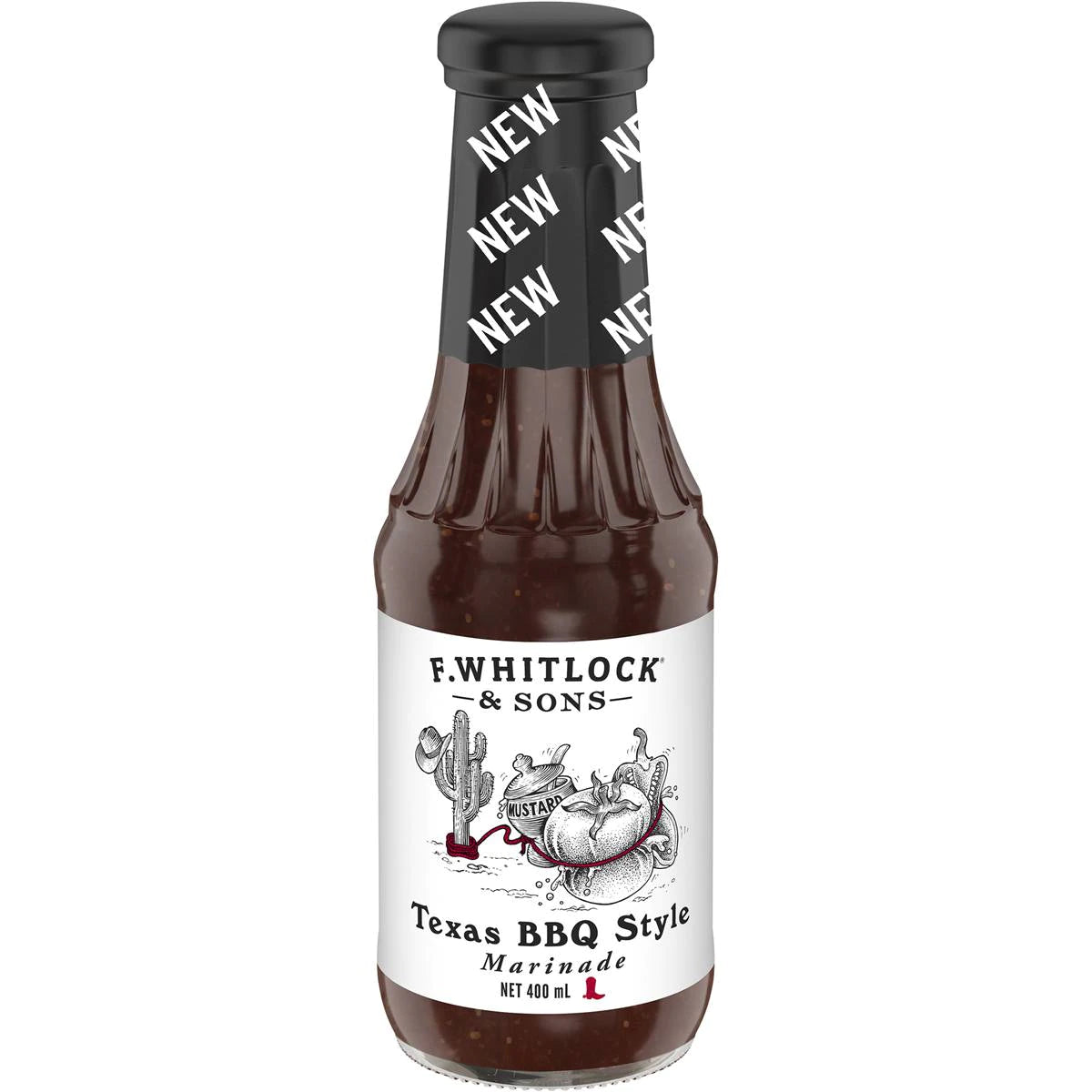 Whitlock & Sons Texas BBQ Style Marinade Sauce 400ml