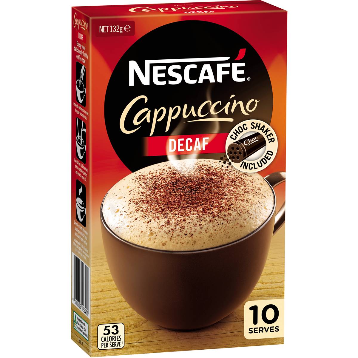 Nescafe Sachets Cappuccino Decaf 10pk