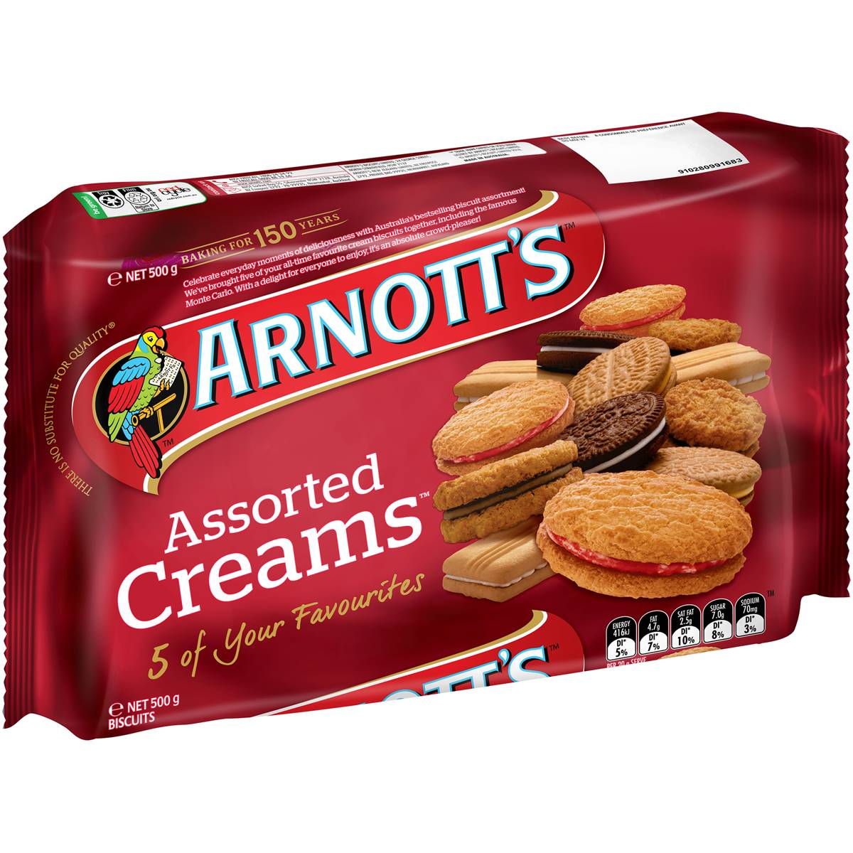 Arnotts Assorted Creams 500g