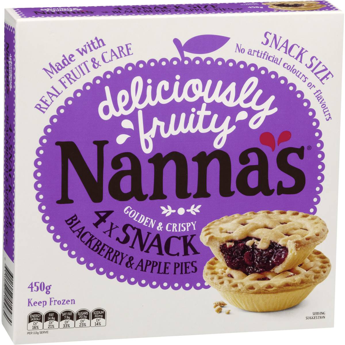 Nannas Snack Blackberry Apple Pies 4pk