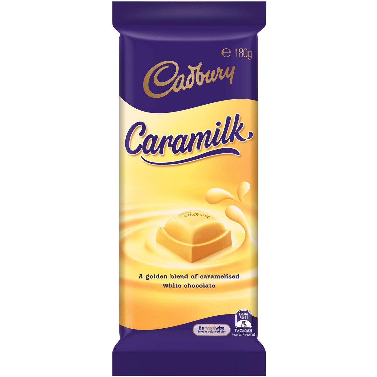 Cadbury Chocolate Block Caramilk 180g