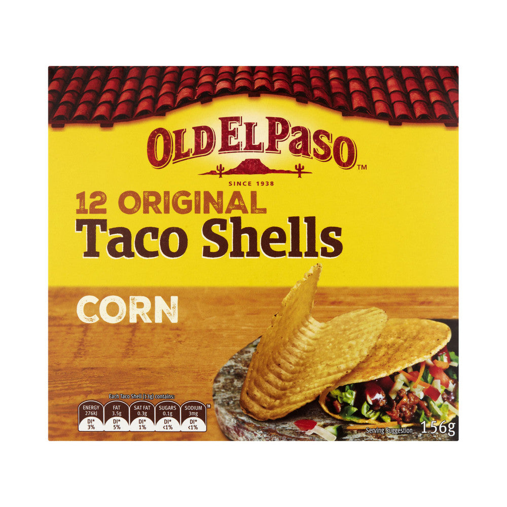 Old El Paso Taco Shells Corn 156g 12pk