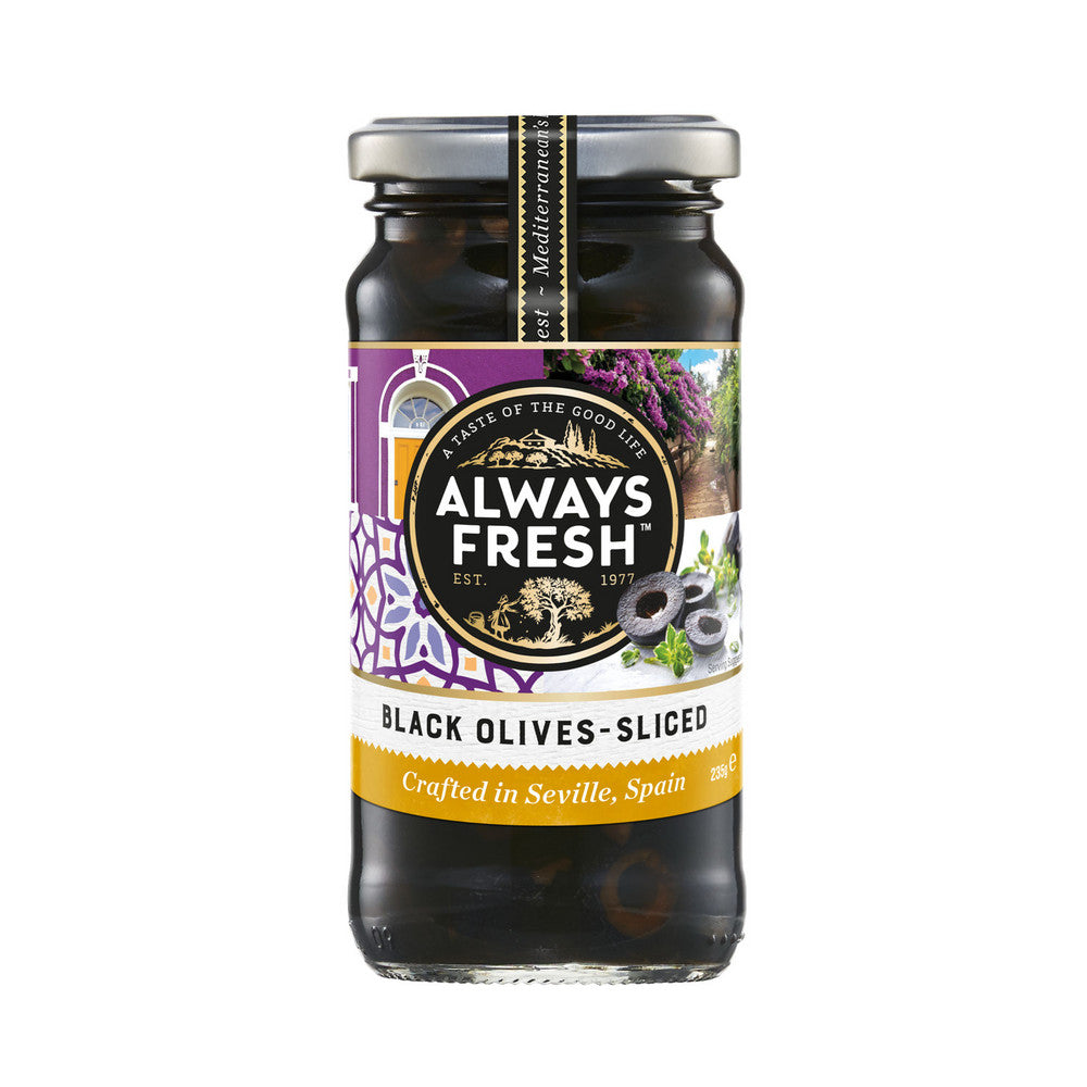 Always Fresh Sliced Black Olives 235g