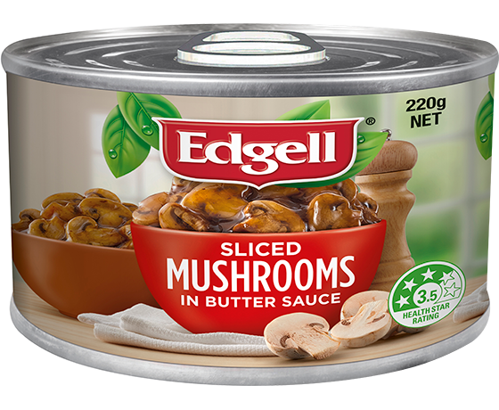 Edgell Sliced Mushroom in Butter Sauce 220g